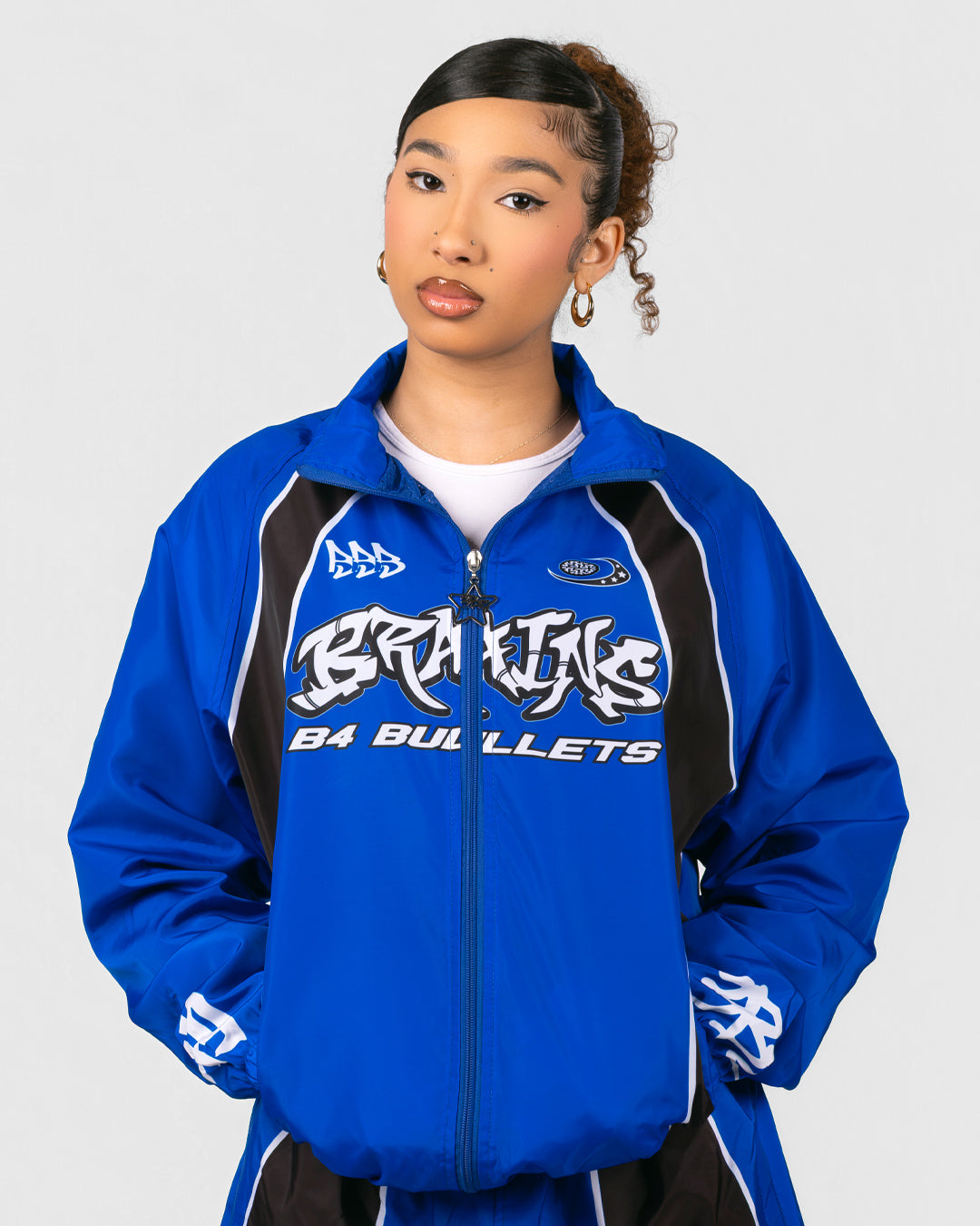 Brains B4 Bullets Windbreaker (Blue)